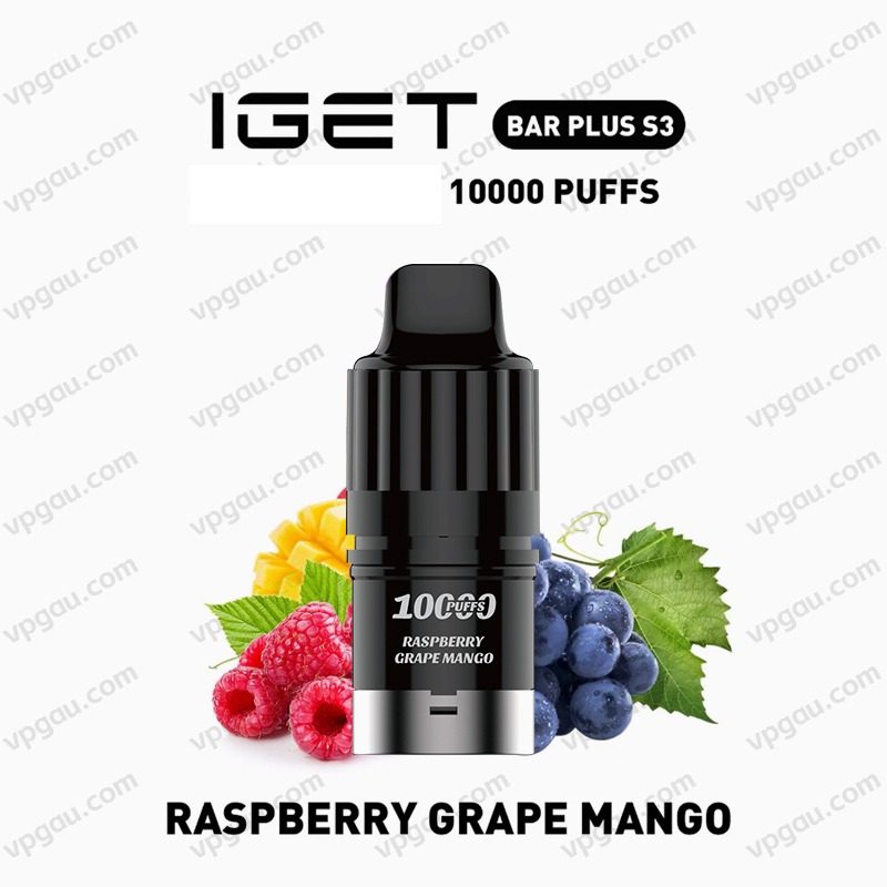 Raspberry Grape Mango IGET BAR PLUS S3 POD Raspberry Grape Mango