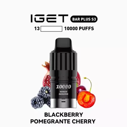 IGET BAR PLUS S3 POD Blackberry Pomegranate Cherry