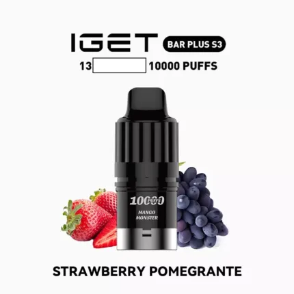 IGET BAR PLUS S3 POD Strawberry Pomegranate
