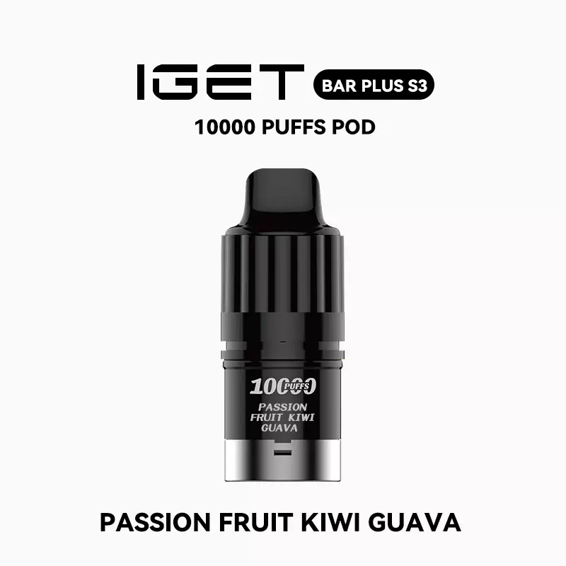 passion fruit kiwi guava IGET BAR PLUS S3 POD Passion Fruit Kiwi Guava